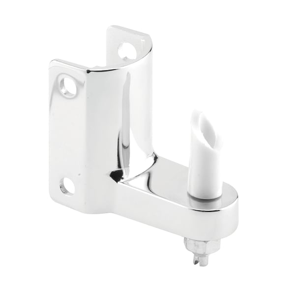 Post Mounted Gravity Pivot Hinge, 1-1/4 in., Zamak, Chrome, Two Pintles Single Pack